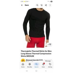 Thermajohn Thermal Shirts for Men Long Sleeve Thermal Compression Shirts LARGE